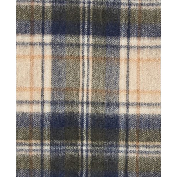 Barbour New Check Tartan Scarf Sand Beige Plaid