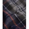Barbour New Check Tartan Scarf Navy/Dark Ginger