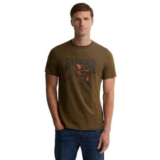 Barbour Pheasant Graphic Tailored T-Shirt Beech