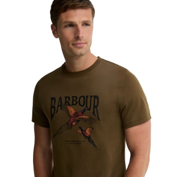 Barbour Pheasant Graphic Tailored T-Shirt Beech
