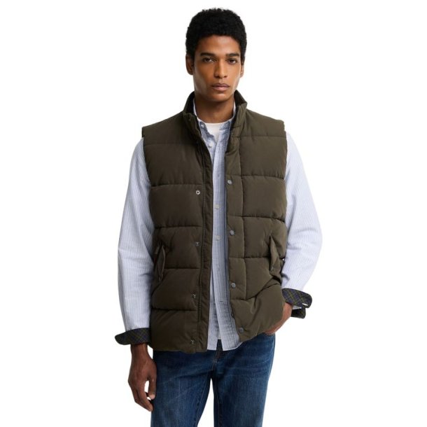 Barbour Powell Puffer Gilet Dark Sage