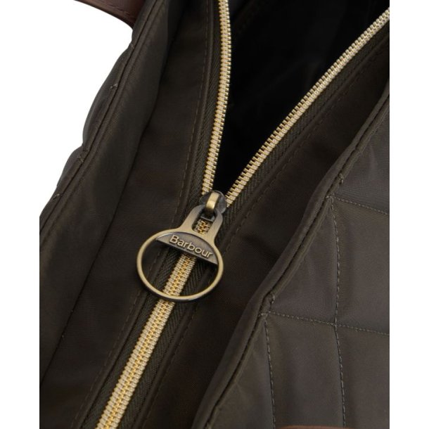 Barbour Quilted Tote Bag Olive