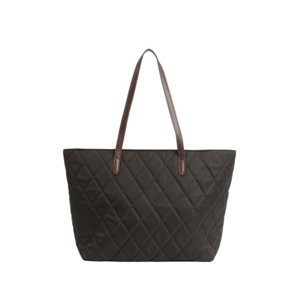 Barbour Quilted Tote Bag Olive