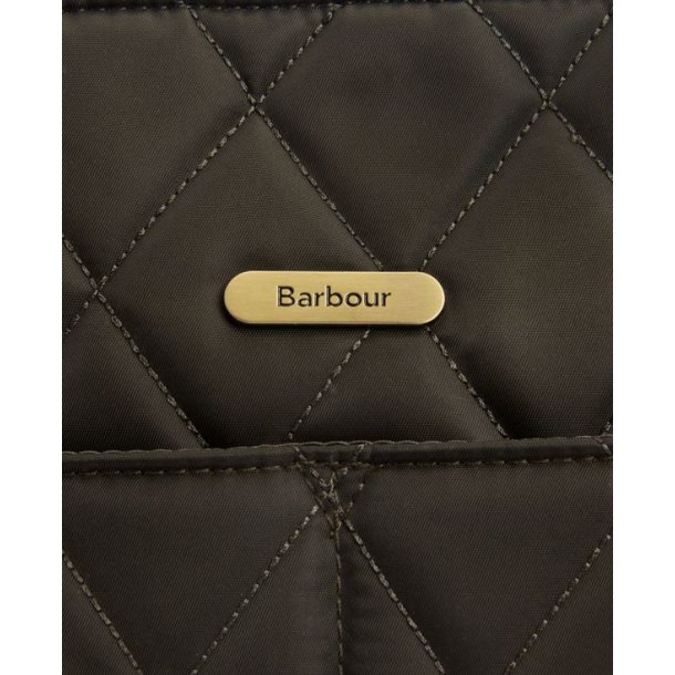 Barbour Quilted Tote Bag Olive