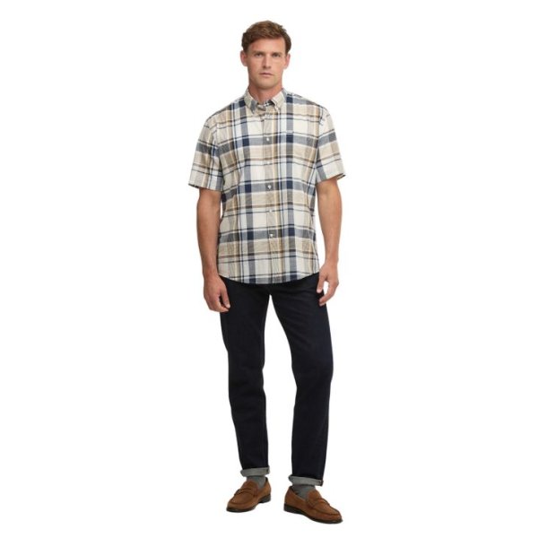 Barbour Swinfell Checked Regular S/S Shirt Russet