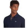 Barbour Tartan Pique Polo Shirt New Navy