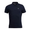 Barbour Tartan Pique Polo Shirt New Navy