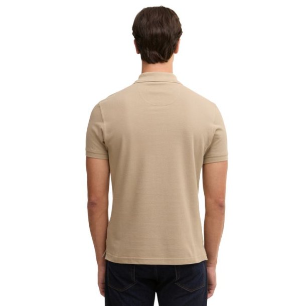 Barbour Tartan Pique Polo Shirt Washed Stone/Dress