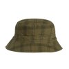Barbour Tartan Transport Bucket Hat Dusky Green Tartan
