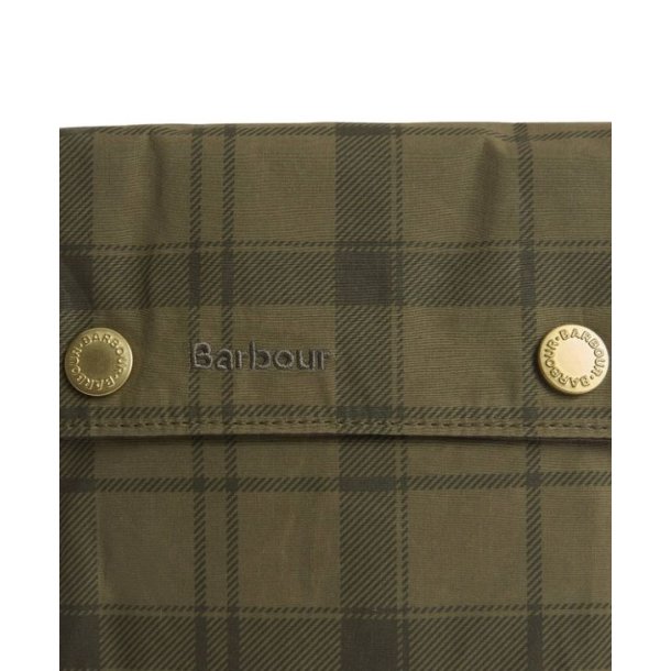 Barbour Transport Crossbody Bag Dusky Green Tartan