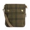 Barbour Transport Crossbody Bag Dusky Green Tartan