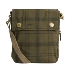 Barbour Transport Crossbody Bag Dusky Green Tartan