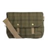 Barbour Transport River Crossbody Bag Dusky Green Tartan
