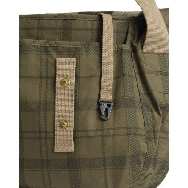 Barbour Transport River Crossbody Bag Dusky Green Tartan