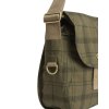 Barbour Transport River Crossbody Bag Dusky Green Tartan