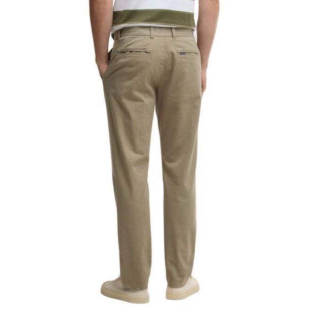 Barbour Washed Stretch Tailored Trousers Grey Olive