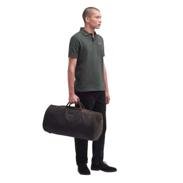 Barbour Wax Holdall Bag Olive