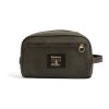 Barbour Wax Washbag Olive/Beacon