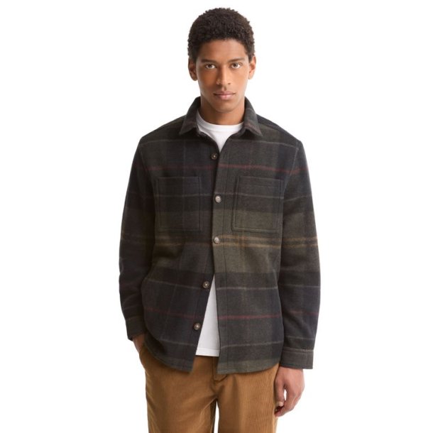 Barbour Woodlane Brushed Check Overshirt Shadow Classic Tartan