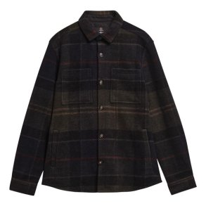 Barbour Woodlane Brushed Check Overshirt Shadow Classic Tartan