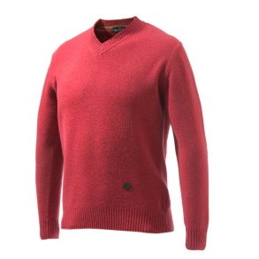 Beretta Pheasant V Neck Sweater Dark Red