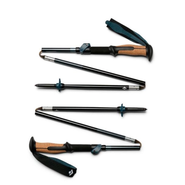 Black Diamond Trail Vista FLZ Trekking Poles Midnight Blue 135cm