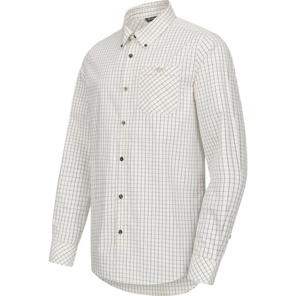 Blaser Chris Shirt Creme/Brown Checked