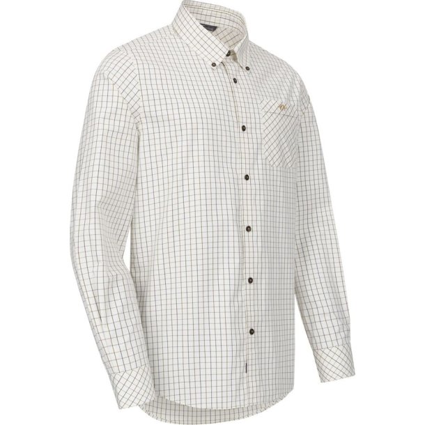 Blaser Chris Shirt Creme/Brown Checked