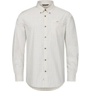 Blaser Chris Shirt Creme/Brown Checked