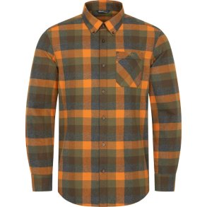 Blaser Marvin Flannel Shirt Green/Orange Checked