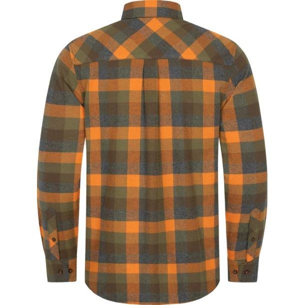 Blaser Marvin Flannel Shirt Green/Orange Checked