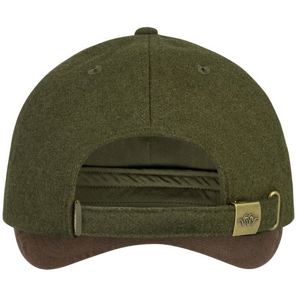 Blaser Suede Felt Cap Dark Olive/Dark Brown