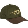 Blaser Suede Felt Cap Dark Olive/Dark Brown
