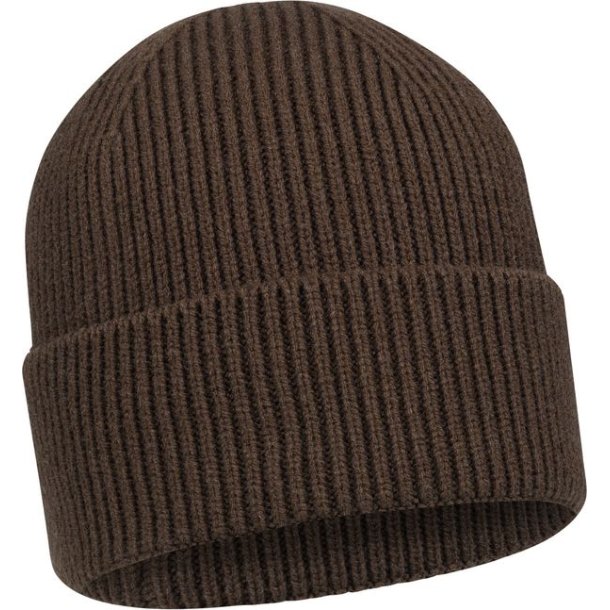 Blaser Tommy Rib Beanie Dark Brown