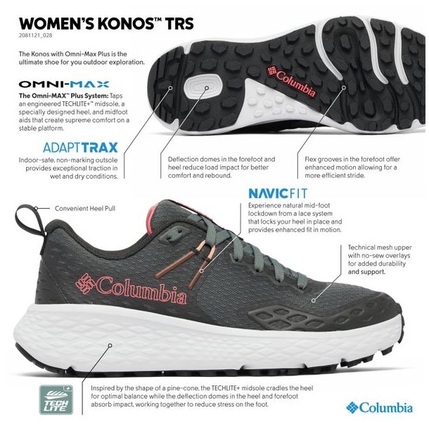 Columbia Konos TRS W Sko Grill / Juicy