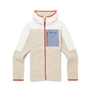 Cotopaxi W Abrazo Fleece Hooded Full-Zip Jacket Bone/Oatmeal