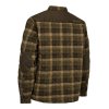 Deerhunter Elbert Padded Shirt Jacket Brown Check