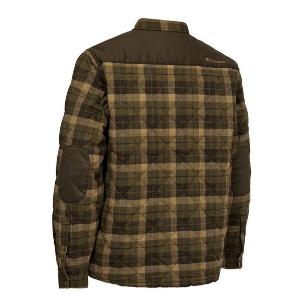 Deerhunter Elbert Padded Shirt Jacket Brown Check