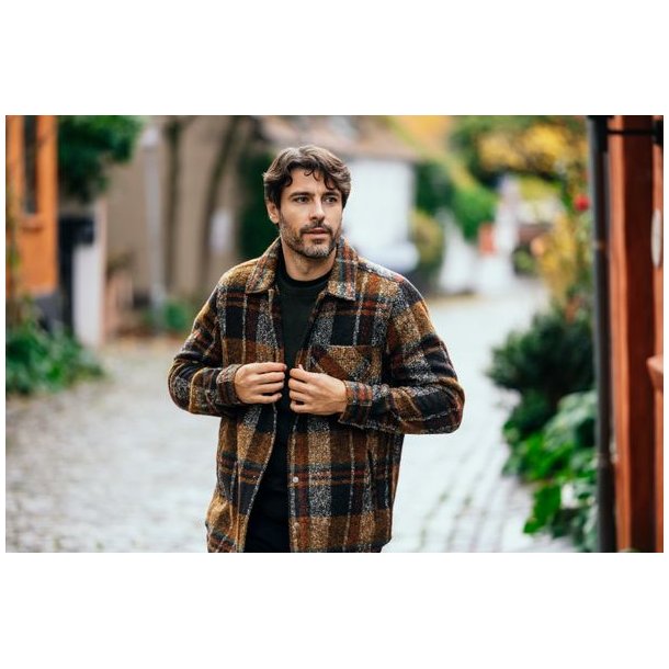 Deerhunter Wilder Overshirt Brown Check