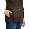 Dubarry Rathsallagh Lady Wax Cotton Gilet Cafe