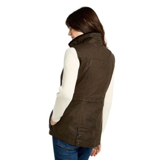 Dubarry Rathsallagh Lady Wax Cotton Gilet Cafe