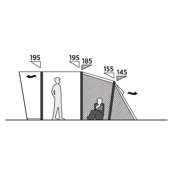 Easy Camp Brimnes 5 Air 5 Pers. Telt Brown