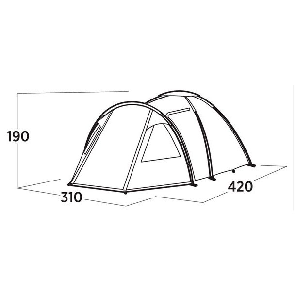 Easy Camp Kinn 5 Pers. Telt Green