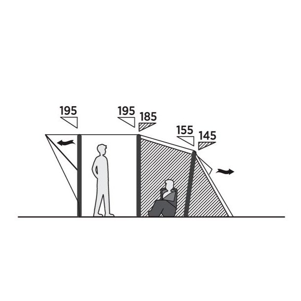 Easy Camp Senja 4 Air 4 Pers. Telt Brown
