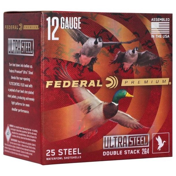 Federal Ultra Steel 12/76 str.2&4/35g Double Stack - 25stk Haglpatron