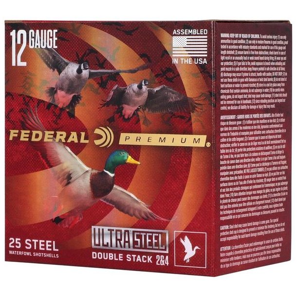 Federal Ultra Steel 12/76 str.3&5/35g Double Stack - 25stk Haglpatron