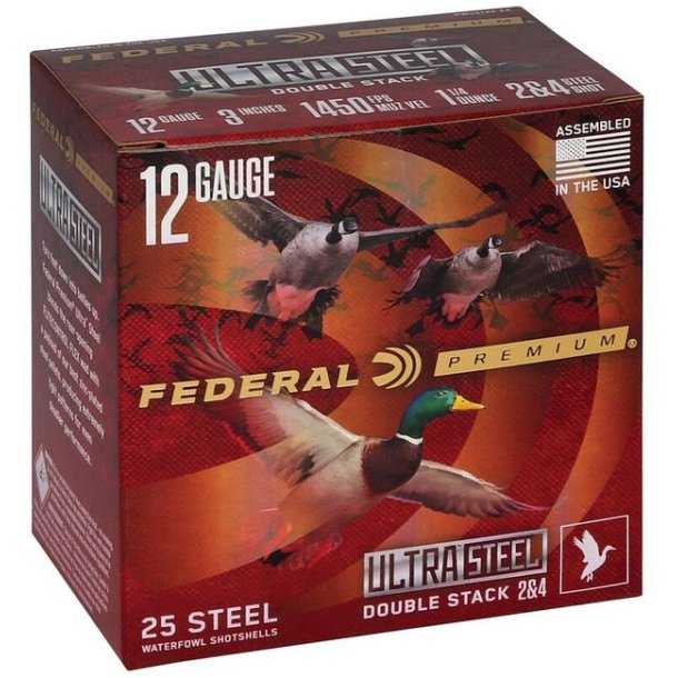 Federal Ultra Steel 12/76 str.3&5/35g Double Stack - 25stk Haglpatron