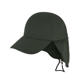 Fiebig Baseballcap solid with neck protection water repellent Olive green