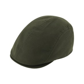 Fiebig Flatcap cotton water repellent Olive green