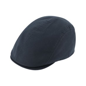 Fiebig Flatcap cotton water repellent Navy blue